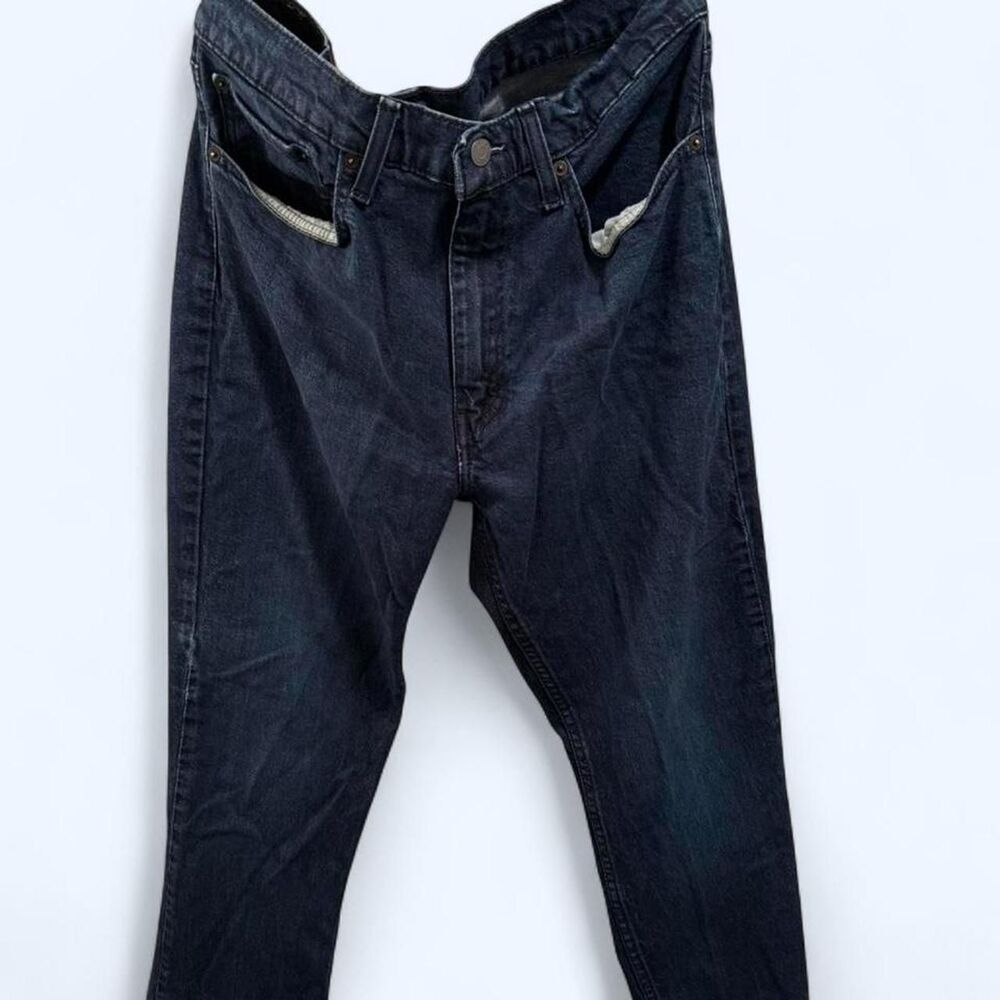 Levi-s Men's Navy and Blue Jeans